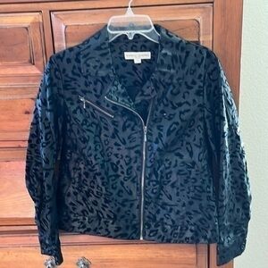 Bamboo Traders Women’s animal print jacket with pockets size PM NWOT